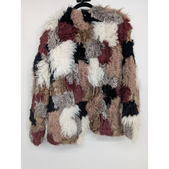 Ulla Johnson Iris Genuine Rabbit Fur Lamb Fur Jacket Coat Size P Rare #1N452 - Picture 6 of 12
